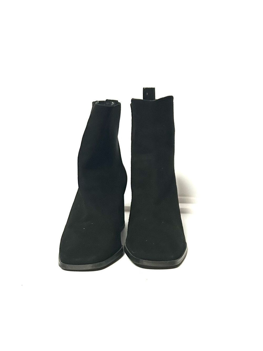 Antonio de Faria Black Suede Boots Ankle Boots made in Portugal Size 8 NWT - Picture 3 of 9